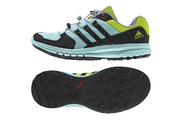 Image of Adidas Terrex Duramo Cross X Trail Running Shoe - Women's-Medium-Frost Mint/Blk/Slime-6 US