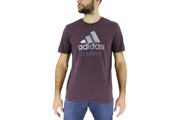 Image of EDO Logo Linear Tee - Mens-Mineral Red-X-Large