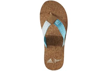Image of Adidas Terrex Eezay Parley Slide Sandal - Men's-Non-Dyed/Chalk/Lab Green-Medium-12