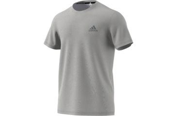 Image of Adidas Terrex Essentials Tech Men's Short Sleeve Tee, Medium Grey Heather/Vista Grey, Extra Large, AZ5137-XL