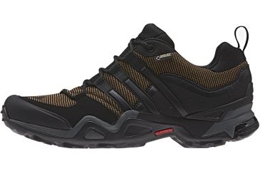 Image of Adidas Terrex Fast X GTX Hiking Shoe - Men's-Earth/Black/Grey-Medium-9