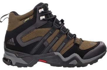 Image of Adidas Terrex Fast X High GTX Hiking Shoe - Men's-Earth/Black/Grey-Medium-8.5