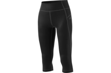 Image of Adidas Terrex High Rise 3/4 Tight - Women's-Black/Black-Small