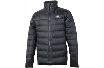 Image of Adidas Terrex Hiking Hybrid Down Jacket - Men's-Black-Small