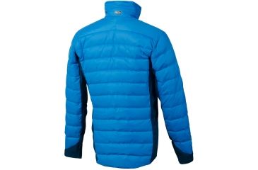 Image of Adidas Terrex Hiking Hybrid Down Jacket - Men's-Craft Blue-X-Large