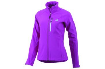 Image of Adidas Terrex Hiking/Trekking Soft Shell Jacket - Women's-Vivid Pink-Small
