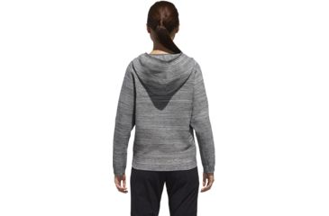 Image of Adidas Terrex Hybrid Hoodie - Womens, Dark Grey Heather, Extra Large, DM1953-XL