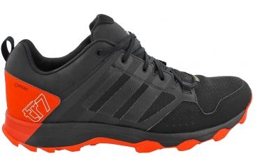 Image of Adidas Terrex Kanadia 7 Trail GTX Trail Running Shoe - Men's-Black/Black/Energy-Medium-14