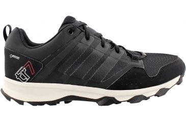 Image of Adidas Terrex Kanadia 7 Trail GTX Trail Running Shoe - Men's-Dark Grey/Black/Chalk White-Medium-11
