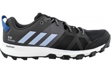Image of Adidas Terrex Kanadia 8 Trail Running Shoe - Men's-Black/Easy Blue/Trace Grey-Medium-14