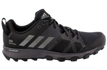 Image of Adidas Terrex Kanadia 8 Trail Running Shoe - Men's-Black/Iron Grey-Medium-10