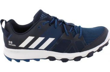 Image of Adidas Terrex Kanadia 8 Trail Running Shoe - Men's-Navy/White/Steel-Medium-12