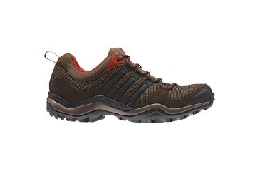 Image of Adidas Terrex Kumacross Mesh Hiking Shoe - Men's-Leather Black/Dark Chili-Medium-7 US