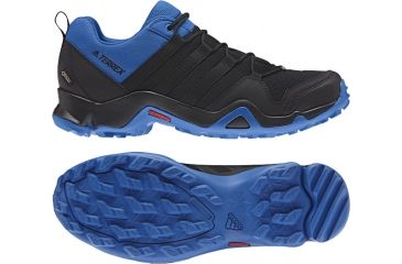 Image of Adidas Terrex Men's Terrex AX2R GTX Hiking Shoes, Black/Black/Blue Beauty, 6 US, CM7717-6