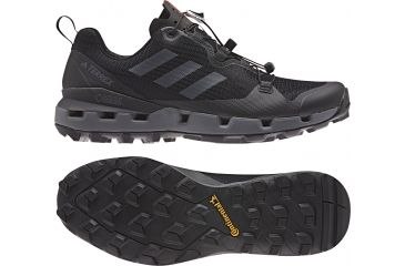 Image of Adidas Terrex Men's Terrex Fast GTX-Surround Hiking Shoes, Black/Grey Five/Hi-Res Red, 6 US, AQ0365-6