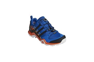 Image of Adidas Terrex Men's Terrex Swift R2 GTX Hiking Shoes, Raw Steel/Black/Orange, 9.5 US, CQ1942-9.5