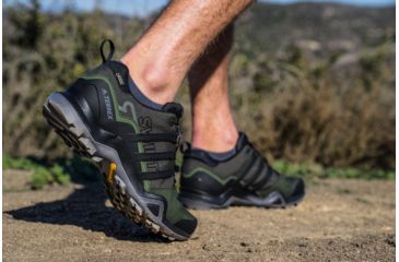 Image of Adidas Terrex Men's Terrex Swift R2 GTX Hiking Shoes, Night Cargo/Black/Base Green, 12.5 US, CM7497-12.5