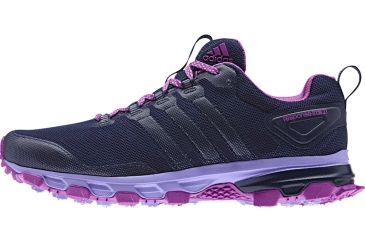 Image of Adidas Terrex Response 21 Trail Running Shoe - Womens-Night Sky/Pink/Purple-Medium-9.5 US