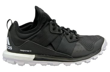 Image of Adidas Terrex Response Trail Boost Trail Running Shoe - Men's-White/Black/Black-Medium-13