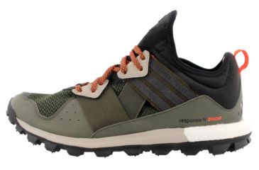 Image of Adidas Terrex Response Trail Boost Trail Running Shoe - Men's-Black/Black/Brown-Medium-9 US