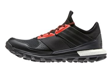 Image of Adidas Terrex Response Trail Boost Trail Running Shoe - Men's-Black/Black/Red-Medium-8 US