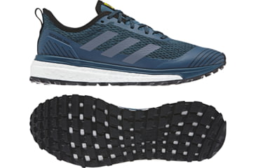 Image of Adidas Terrex Response Trail Running Shoe - Men's, Real Teal/Raw Steel/Shock Yellow, 14, BB6607-14