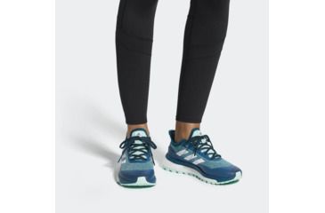 Image of Adidas Terrex Response Trail W - Womens, Black/White/Real Teal, 7, BB6609-7