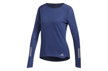 Image of Adidas Terrex Response Women's Long Sleeve Tee Shirt, Noble Indigo, Large, CF2120-L