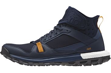 Image of Adidas Terrex Riot Boost Trail Running Shoe - Men's-Navy/Blue/Orange-Medium-8