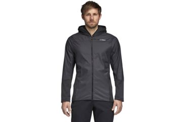 Image of Adidas Terrex Skyclimb Fleece Jacket - Mens, Carbon, Small, CY8713-S