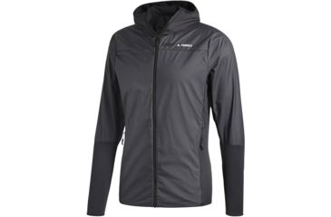 Image of Adidas Terrex Skyclimb Fleece Jacket - Mens, Carbon, Small, CY8713-S