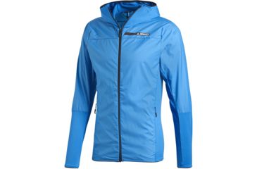 Image of Adidas Terrex Skyclimb Fleece Jacket - Mens, Shock Blue, Extra Large, CY8326-XL