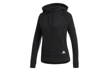 Image of Adidas Terrex Sport 2 Street Women's Pullover Hoodie, Black Melange/White, Small, CW2302-S