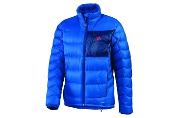 Image of Adidas Terrex Super Trekking Light Down Jacket - Men's-Blue Beauty-Medium