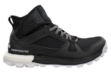 Image of Adidas Terrex Supernova Riot Boost Trail Running Shoe - Men's-Black/White/Gold-Medium-8