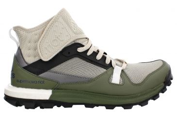 Image of Adidas Terrex Supernova Riot Boost Trail Running Shoe - Men's-Brown/Black/Green-Medium-8.5