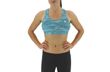 Image of Adidas Terrex Techfit Bra - Women's-EQT Green/Print/Matte Silver Extra Large