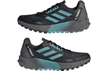Image of Adidas Terrex Agravic Flow 2 Trail Running Shoes - Womens, Core Black/Mint Ton/Ftwr White, 10, H03189-10