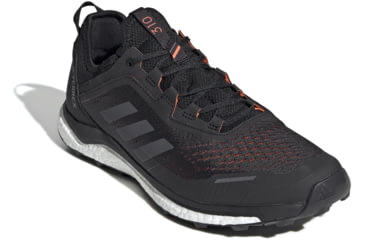 Image of Adidas Terrex Agravic Flow - Men's, Black/Grey Six/Solar Orange, 13, G26100-13
