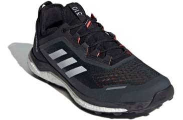 Image of Adidas Terrex Agravic Flow Shoes - Men's, Core Black/Crystal White/Solar Red, 11.5, FW5119-001-11.5