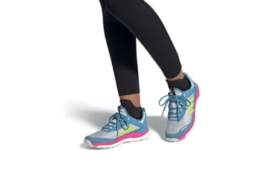 Image of Adidas Terrex Agravic Flow Shoes - Womens, Hazy Blue/Hi-Res Yellow/Crystal White, 10, FX6966-400-10