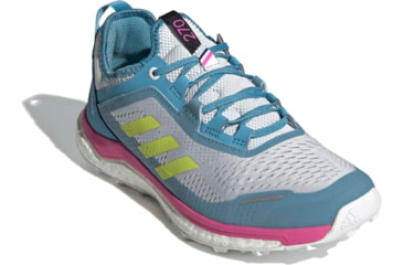 Image of Adidas Terrex Agravic Flow Shoes - Womens, Hazy Blue/Hi-Res Yellow/Crystal White, 10, FX6966-400-10