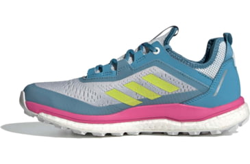 Image of Adidas Terrex Agravic Flow Shoes - Womens, Hazy Blue/Hi-Res Yellow/Crystal White, 10, FX6966-400-10