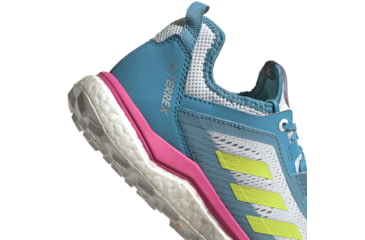 Image of Adidas Terrex Agravic Flow Shoes - Womens, Hazy Blue/Hi-Res Yellow/Crystal White, 10, FX6966-400-10