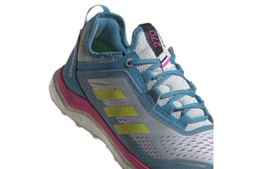 Image of Adidas Terrex Agravic Flow Shoes - Womens, Hazy Blue/Hi-Res Yellow/Crystal White, 10, FX6966-400-10