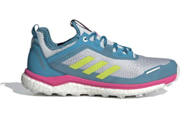Image of Adidas Terrex Agravic Flow Shoes - Womens, Hazy Blue/Hi-Res Yellow/Crystal White, 10, FX6966-400-10