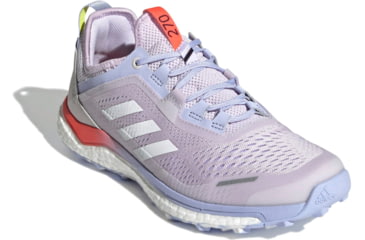 Image of Adidas Terrex Agravic Flow Trailrunning Shoes - Womens, Purple Tint/Crystal White/Solar Red, 9, FZ2644-531-9