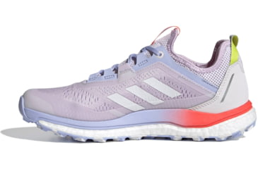 Image of Adidas Terrex Agravic Flow Trailrunning Shoes - Womens, Purple Tint/Crystal White/Solar Red, 9, FZ2644-531-9