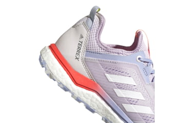 Image of Adidas Terrex Agravic Flow Trailrunning Shoes - Womens, Purple Tint/Crystal White/Solar Red, 9, FZ2644-531-9