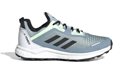 Image of Adidas Terrex Agravic Flow - Womens, Ash Grey/Black/Glow Green, 8.5, G26099-8.5